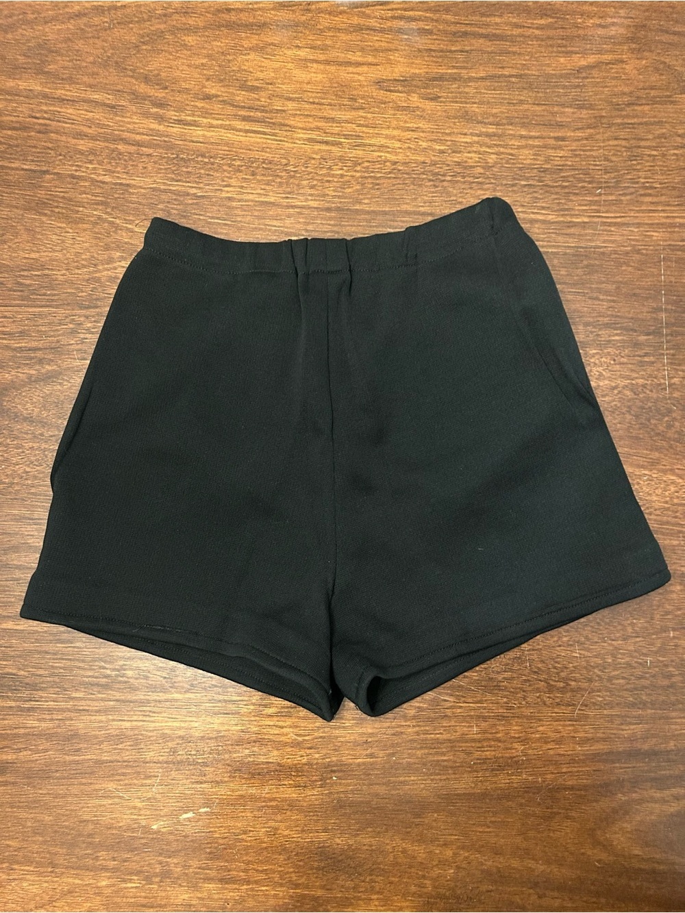 Vintage Black Women's High-Rise Knit Shorts